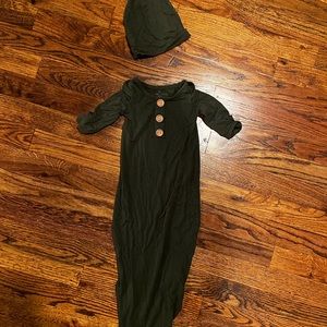 Caden Lane Green Newborn Outfit